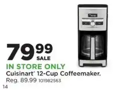 Mills Fleet Farm Cuisinart 12-Cup Coffeemaker offer