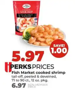 Hy-Vee Fish Market cooked shrimp offer