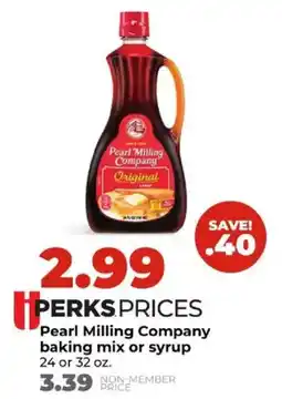 Hy-Vee Pearl Milling Company baking mix or syrup offer