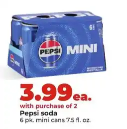 Hy-Vee Pepsi mini cans offer