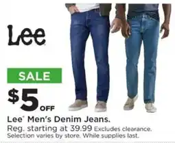 Mills Fleet Farm Lee Men's Denim Jeans offer