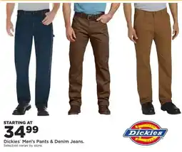 Mills Fleet Farm Dickies Men's Pants & Denim Jeans offer