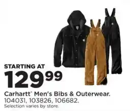 Mills Fleet Farm Carhartt Men's Bibs & Outerwear offer