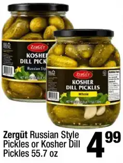 Super King Markets Zergüt Russian Style Pickles or Kosher Dill Pickles offer