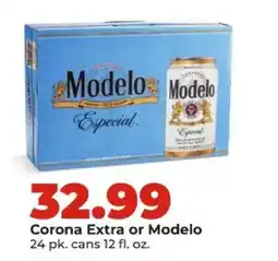 Hy-Vee Corona Extra or Modelo offer