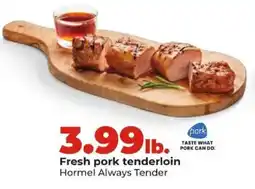 Hy-Vee Hormel Always Tender Fresh pork tenderloin offer