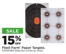 Mills Fleet Farm Fleet Farm Paper Targets offer