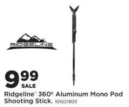 Mills Fleet Farm Ridgeline 360° Aluminum Mono Pod Shooting Stick offer