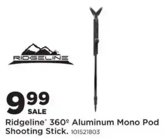 Ridgeline 360° Aluminum Mono Pod Shooting Stick