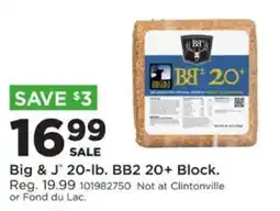 Mills Fleet Farm Big & J 20-lb. BB2 20+ Block offer