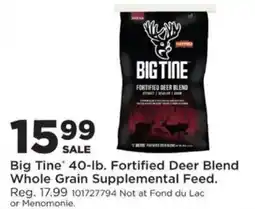 Mills Fleet Farm Big Tine 40-lb. Fortified Deer Blend Whole Grain Supplemental Feed offer