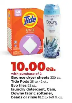 Hy-Vee Tide Evo detergent offer
