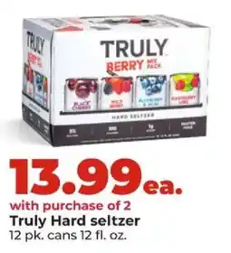 Hy-Vee Truly hard seltzer offer
