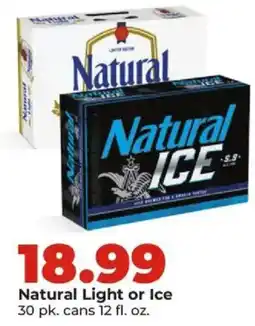 Hy-Vee Natural Light or Ice offer
