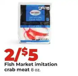 Hy-Vee Fish Market imitation crab meat offer