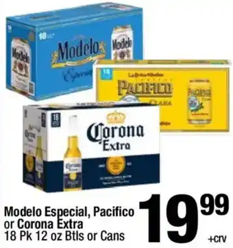 Modelo Especial, Pacifico or Corona Extra