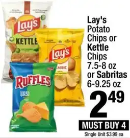 Super King Markets Lay's Potato Chips or Kettle Chips or Sabritias offer