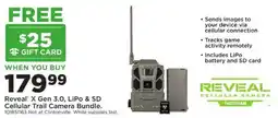 Mills Fleet Farm Reveal X Gen 3.0, LiPo & SD Cellular Trail Camera Bundle offer