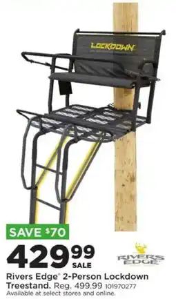 Mills Fleet Farm Rivers Edge 2-Person Lockdown Treestand offer