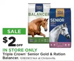 Mills Fleet Farm Triple Crown Senior Gold & Ration Balancer offer