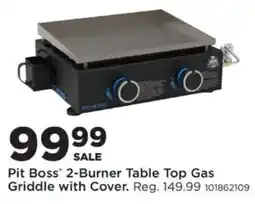 Mills Fleet Farm Pit Boss 2-Burner Table Top Gas Griddle with Cover offer