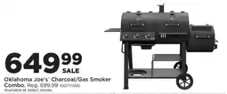 Mills Fleet Farm Oklahoma Joe's Charcoal/Gas Smoker Combo offer
