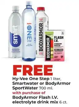 Hy-Vee Hy-Vee One Step, Smartwater or BodyArmor SportWater offer