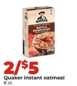 Hy-Vee Quaker instant oatmeal offer