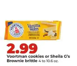 Hy-Vee Voortman cookies or Sheila G's Brownie brittle offer