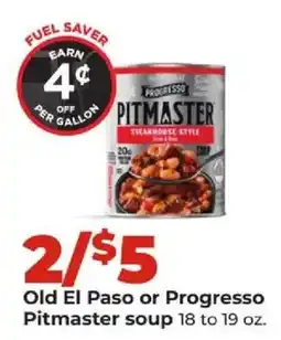 Hy-Vee Old El Paso or Progresso Pitmaster soup offer