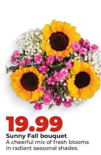Hy-Vee Sunny Fall bouquet offer
