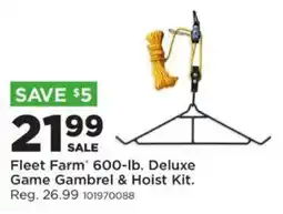Mills Fleet Farm Fleet Farm 600-lb. Deluxe Game Gambrel & Hoist Kit offer