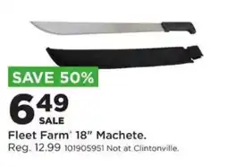 Mills Fleet Farm Fleet Farm 18" Machete offer