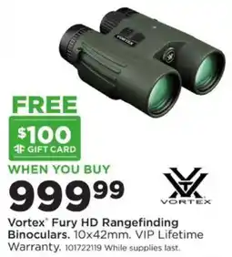 Mills Fleet Farm Vortex Fury HD Rangefinding Binoculars offer