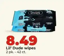 Hy-Vee Lil' Dude wipes offer