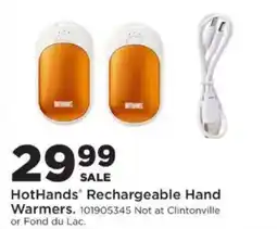 Mills Fleet Farm HotHands Rechargeable Hand Warmers offer