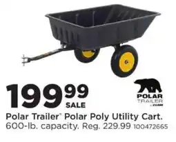 Mills Fleet Farm Polar Trailer Polar Poly Utility Cart offer