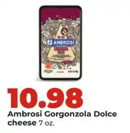 Hy-Vee Ambrosi Gorgonzola Dolce cheese offer