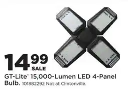 Mills Fleet Farm Gt-lite 15,000-lumen led 4-panel bulb offer
