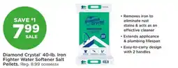 Mills Fleet Farm Diamond Crystal Iron Fighter Water Softener Salt Pellets offer