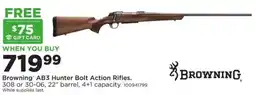 Mills Fleet Farm Browning AB3 Hunter Bolt Action Rifle offer