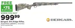 Mills Fleet Farm Bergara B14 Ridge Rifles offer