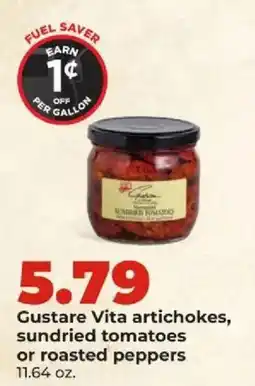 Hy-Vee Gustare Vita artichokes, sundried tomatoes or roasted peppers offer