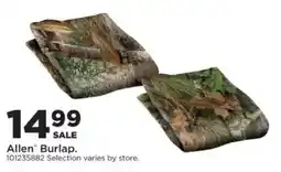 Mills Fleet Farm Allen Burlap offer