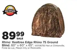 Mills Fleet Farm Rhino Realtree Edge Rhino 75 Ground Blind offer
