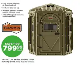 Mills Fleet Farm Terrain The Archer 5-Sided Olive Hunting Blind offer