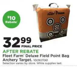 Mills Fleet Farm Fleet Farm Deluxe Field Point Bag Archery Target offer