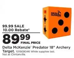 Mills Fleet Farm Delta McKenzie Predator Archery Target offer