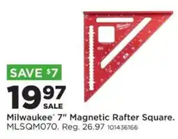 Mills Fleet Farm Milwaukee 7" Magnetic Rafter Square offer
