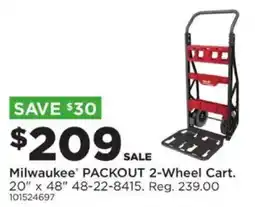 Mills Fleet Farm Milwaukee PACKOUT 2-Wheel Cart offer